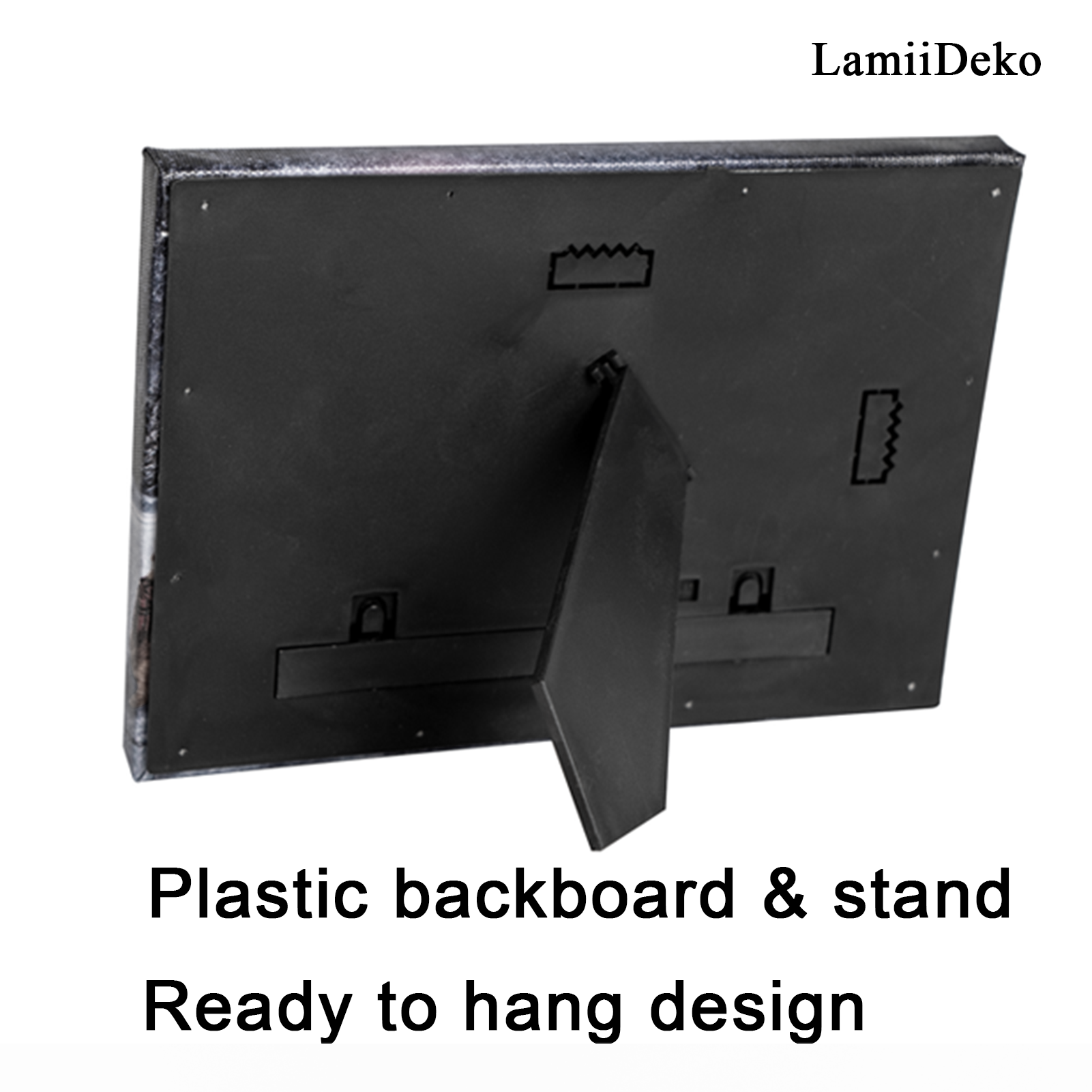 LAMIIDEKO Framed Paintings Original Art Pictures Prints on Canvas, 6x8 inch Murals in the Nature of Paintings on Canvas with Stand and Ready to Hang Design, for wall and Tabletop Décor